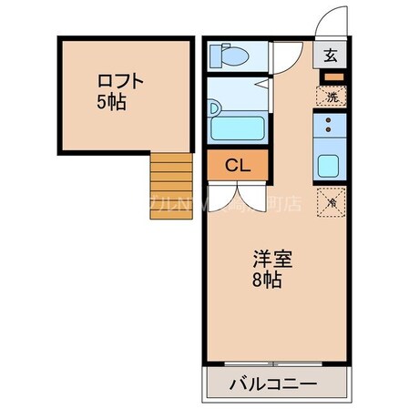 諏訪神社駅 徒歩10分 2階の物件間取画像